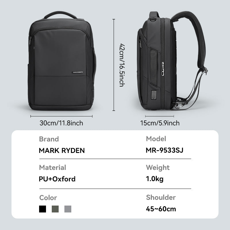 Squero ¢ñ - MR9533SJ - Mark Ryden Backpack Details - Size