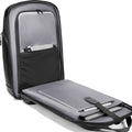 Vanguard splash-proof black-gray commuter backpack with USB port, organized interior